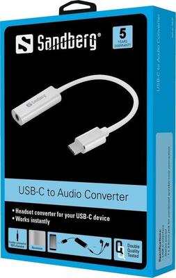 Sandberg USB-C Audio Adapter Carte son