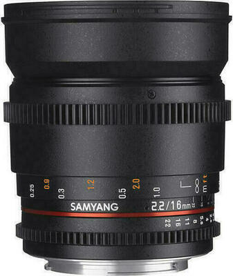 Samyang 16mm T2.2 VDLSR ED AS UMC CS II Lens