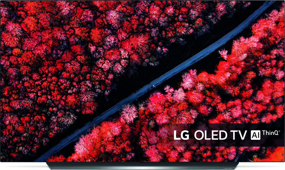 LG OLED55C9PLA front on