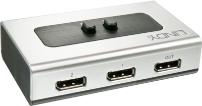 Lindy 2 Port 4K DisplayPort Switch Commutateur vidéo