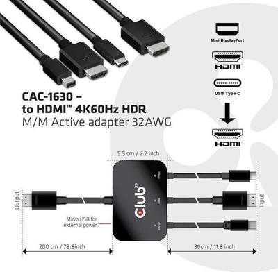 CLUB3D CAC-1630 Video Switch