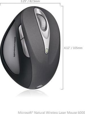 Microsoft Natural Wireless Laser Mouse 6000 Ratón