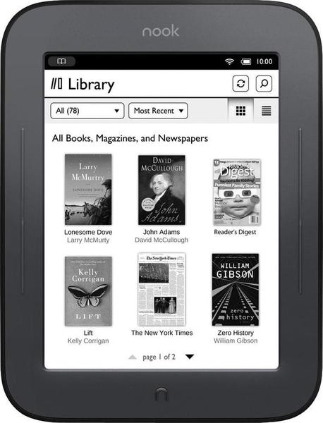 Barnes & Noble NOOK Simple Touch Lecteur ebook front