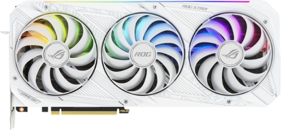Asus ROG Strix GeForce RTX 3070 OC White Edition front