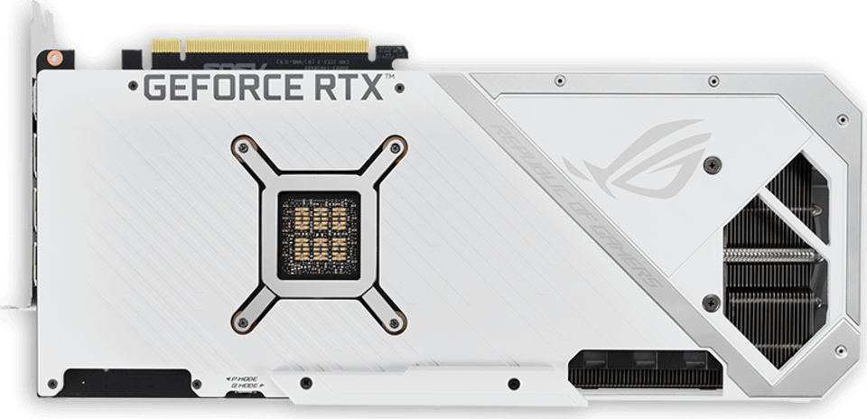 weiß PCIe 4.0, Axial-Tech, 0dB, 2.9 Slots, Dual BIOS, SAP II, MaxContact Asus ROG Strix GeForce RTX 3090 White Edition 24GB GDDR6X Grafikkarte
