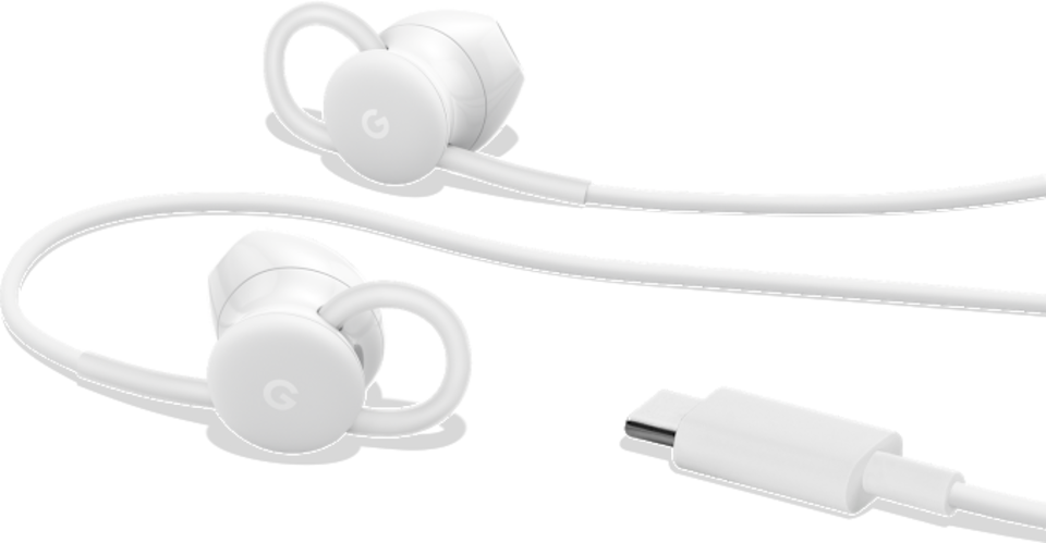 Google Pixel USB-C Earbuds front