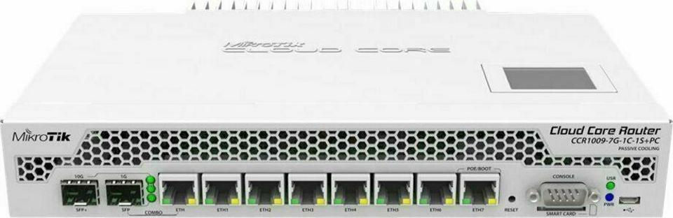MikroTik Cloud Core Router CCR1009-7G-1C-1S+PC front