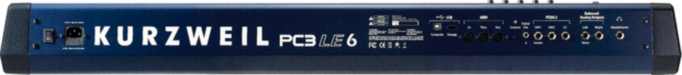 Kurzweil PC3LE6 rear