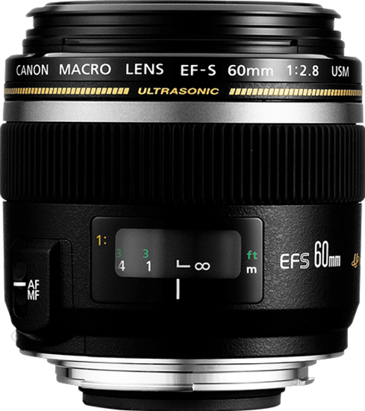 Canon EF-S 60mm f/2.8 Macro USM top