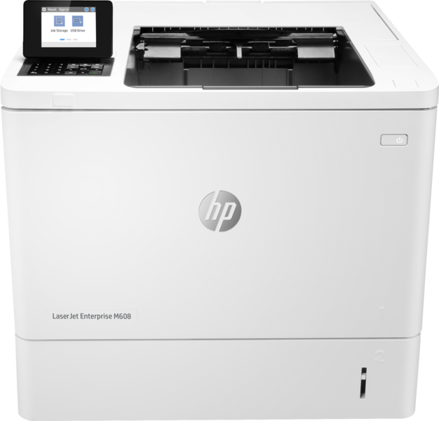 HP LaserJet Enterprise M608dn front