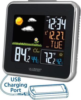 La Crosse Technology Wireless Atomic Color Weather Station with USB Charging météo