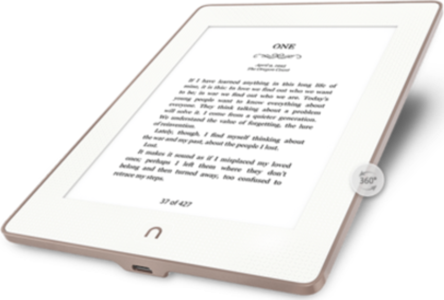 Barnes & Noble NOOK GlowLight Plus Lecteur ebook angle