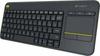 Logitech K400 Plus Wireless Touch Keyboard angle