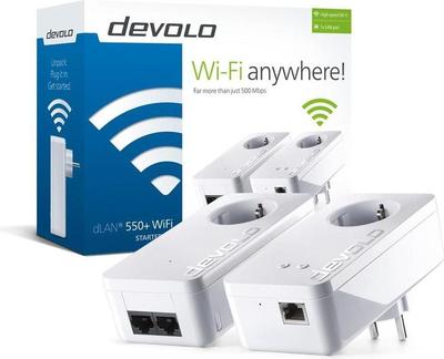 Devolo dLAN 550+ WiFi Starter Kit (9840) Powerline Adapter