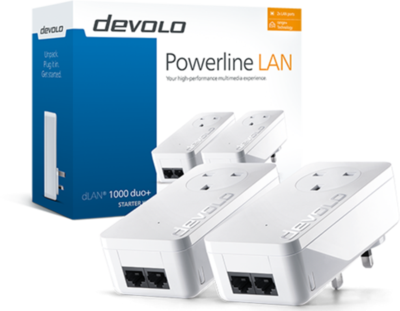 Devolo dLAN 1000 duo+ Starter Kit (8111) Powerline Adapter