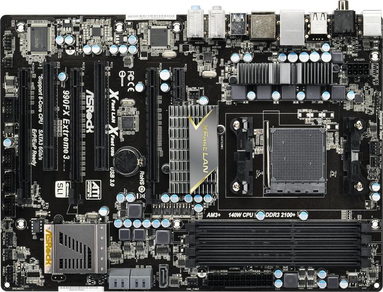 ASRock 990FX Extreme3 front