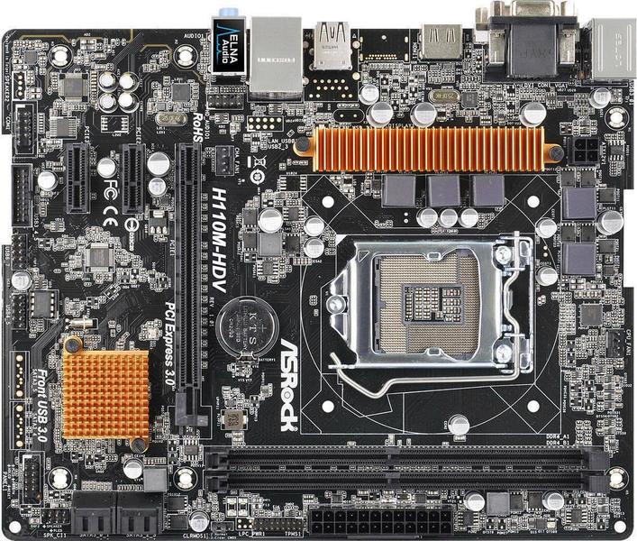 ASRock H110M-HDV | ▤ Full Specifications & Reviews