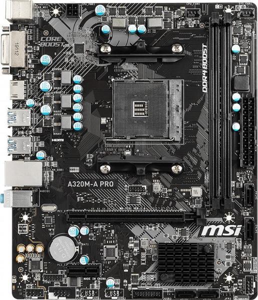 MSI A320M-A Pro front