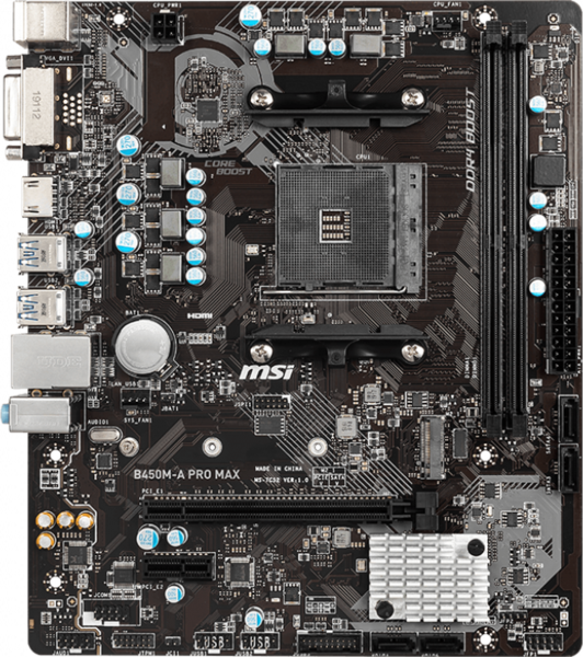 MSI B450M-A Pro MAX front
