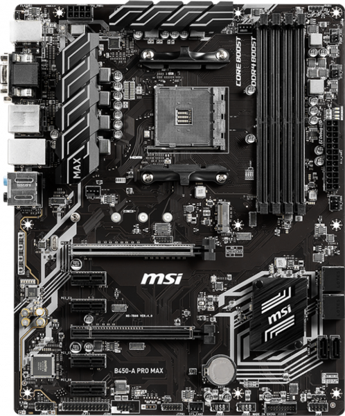 MSI B450-A Pro MAX front