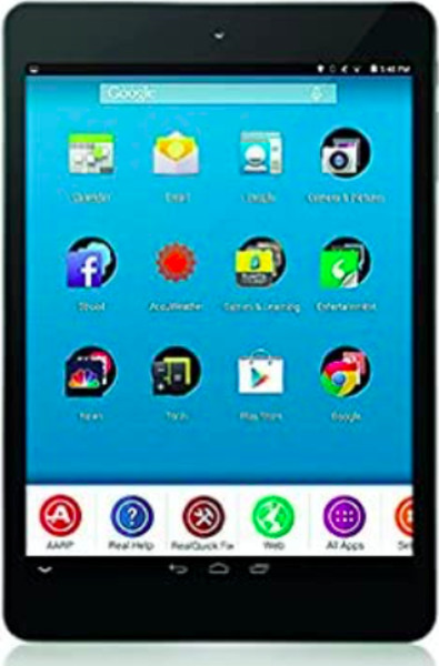 AARP RealPad Tablet front