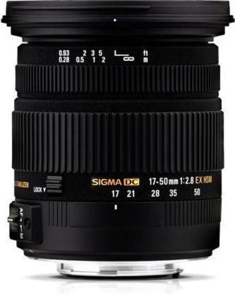 Sigma 17-50mm f/2.8 EX DC OS HSM top