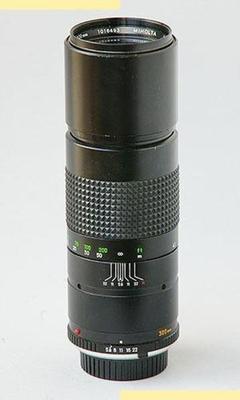 Minolta MC Rokkor(-X) PE 300mm f5.6 MC-X (1974) Lens