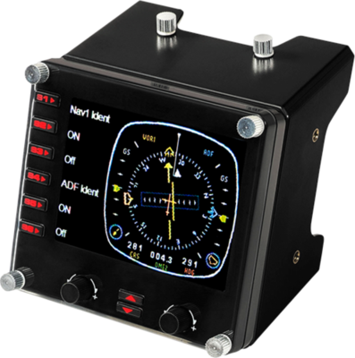 Logitech G Flight Simulator Aircraft Instrument Panel Gaming-Controller