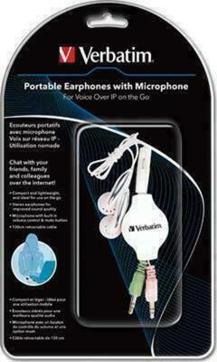 Verbatim Portable Earphones with Microphone for VOIP