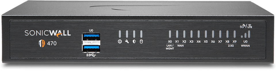 SonicWALL TZ470 front