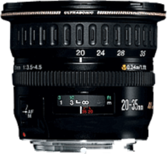 Canon EF 20-35mm f/3.5-4.5 USM top