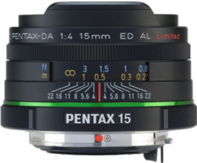 Pentax smc DA 15mm f/4 ED AL Limited Objectif