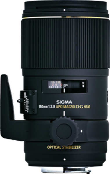 Sigma 150mm F2.8 EX DG OS Macro HSM top