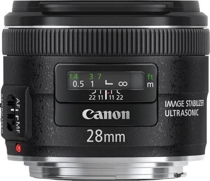 Canon EF 28mm f/2.8 top