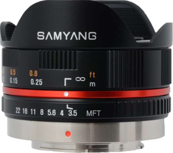 Samyang 7.5mm f/3.5 UMC Fisheye top