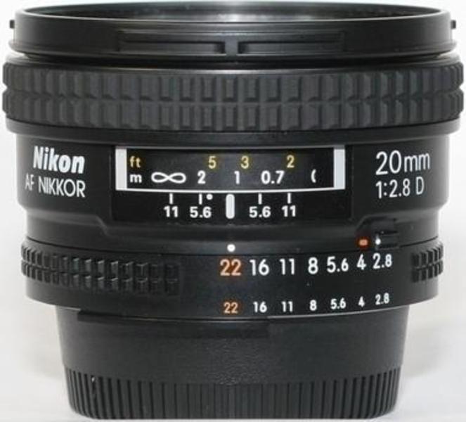 Nikon Nikkor AF 20mm f/2.8D top