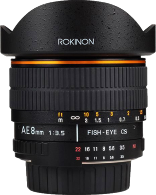 Rokinon 8mm f/3.5 Aspherical Fisheye Lens
