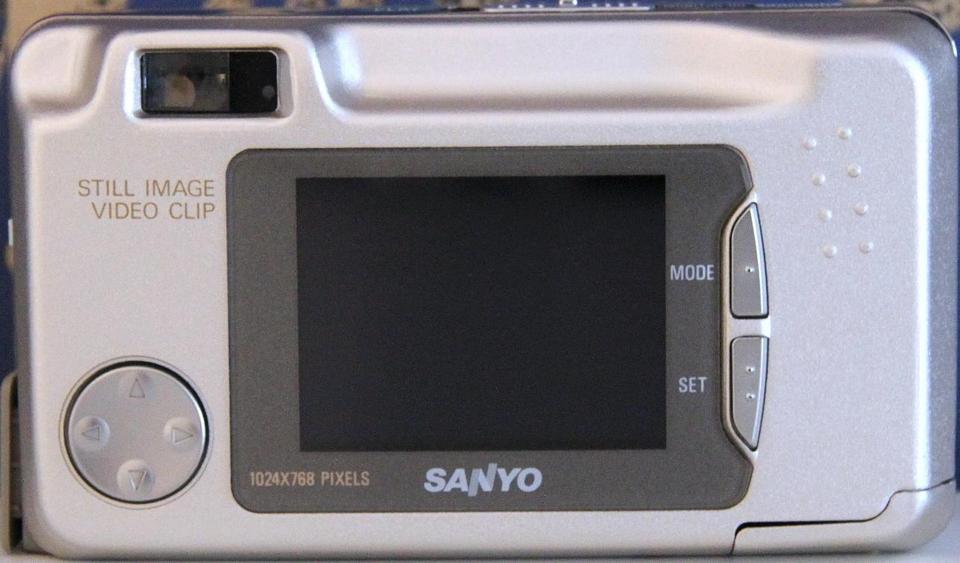 Sanyo VPC-X350 rear