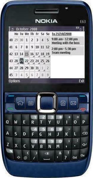 Nokia E63 front