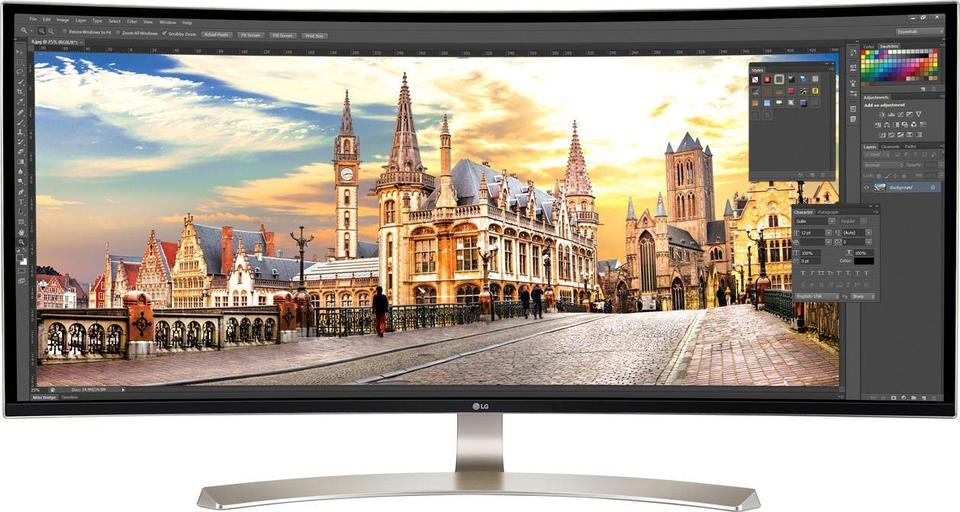 LG 38UC99-W Monitor front on