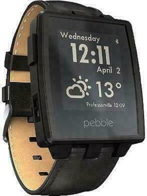 Pebble Steel Smartwatch Leather Montre intelligente