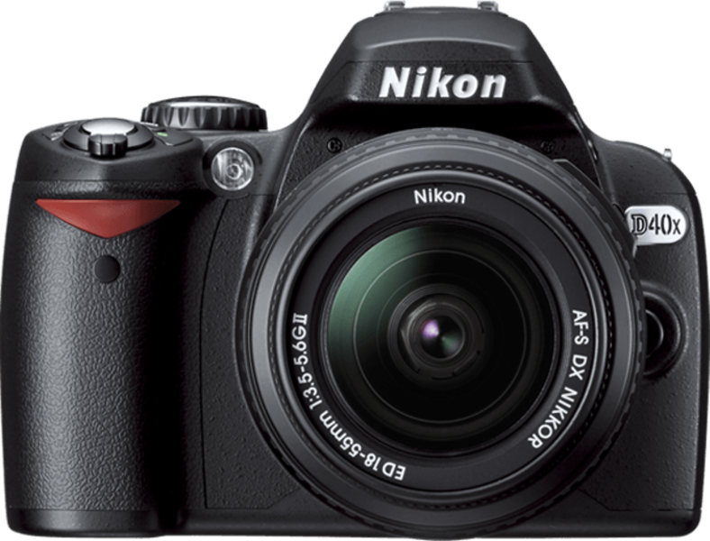 Nikon D40X front